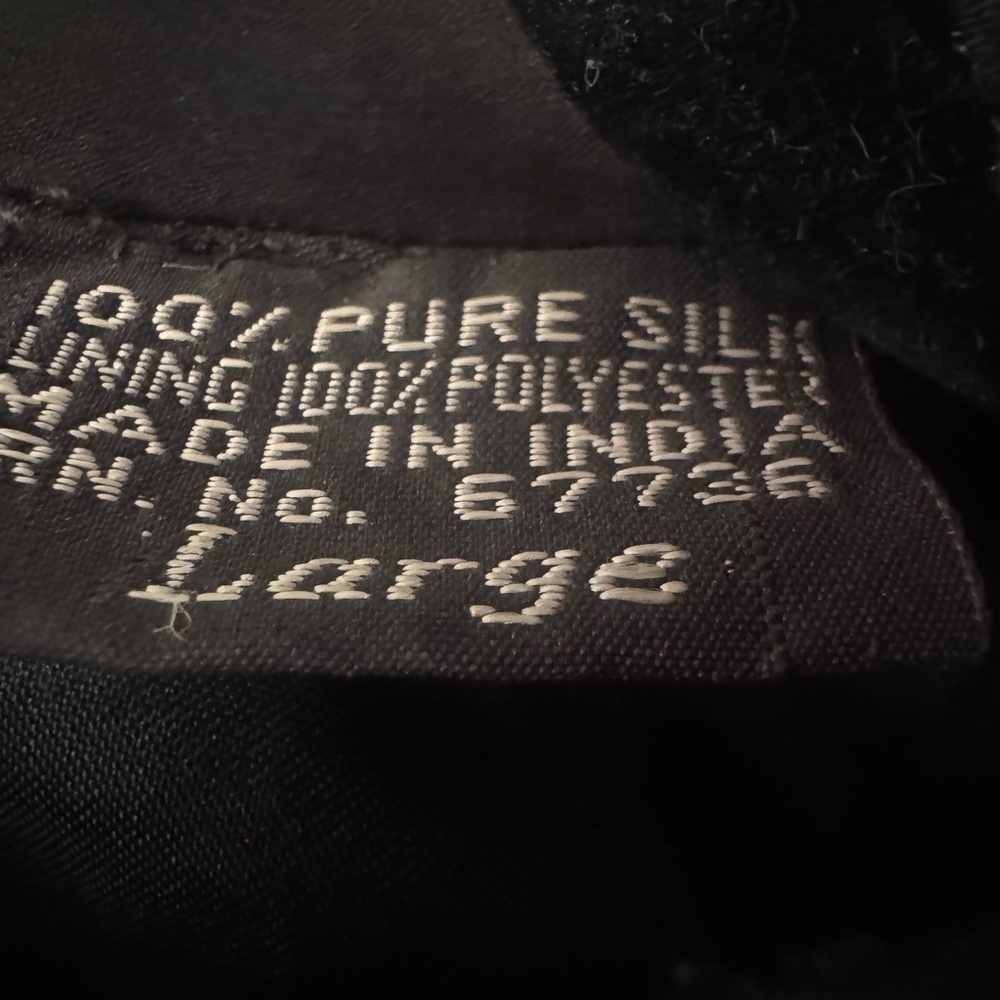 Vintage Jewel Queen Black Silk Beaded Coat - Picture 7 of 10